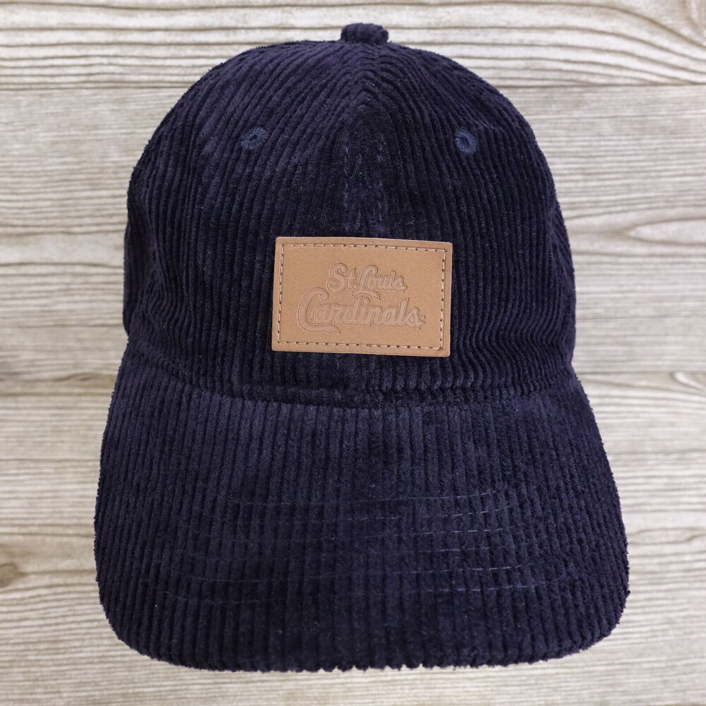 ST LOUIS CARDINALS SGA STADIUM GIVEAWAY CORDUROY BLUE BASEBALL HAT CAP‎